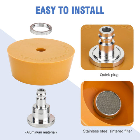 3mirrors purge plug 1.5-2.0 inch fits medium pipes for reliable sealing