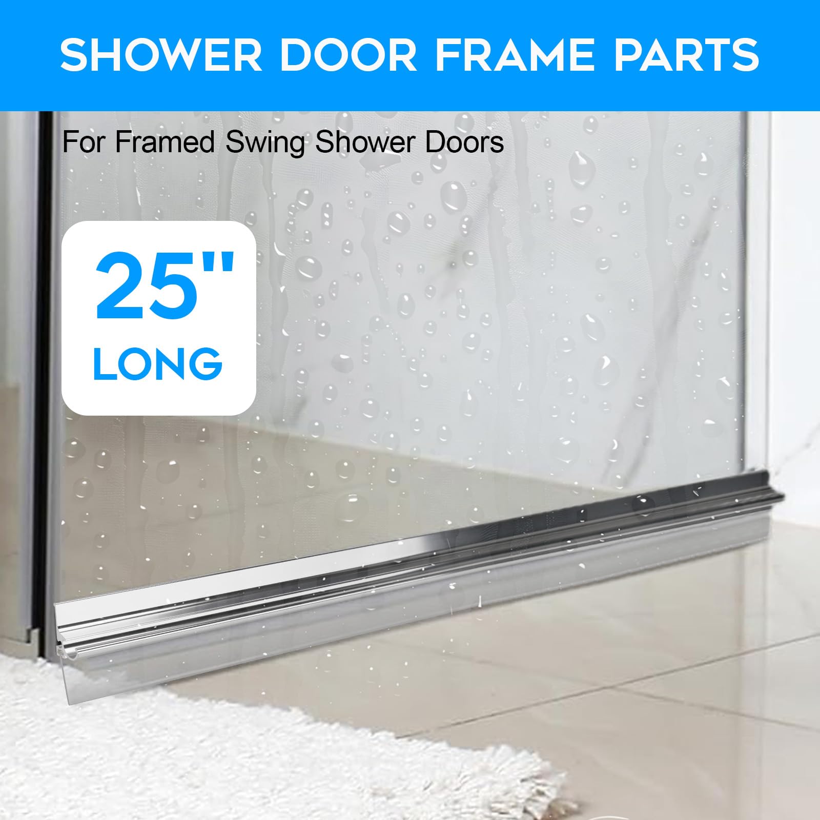 3MIRRORS vinyl sweep close-up highlighting flexible seal against the door.