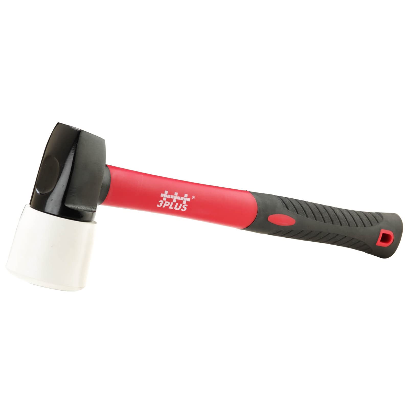 3PLUS HFSNSP-FM fiberglass-handled flooring mallet closeup showing the lightweight, durable design