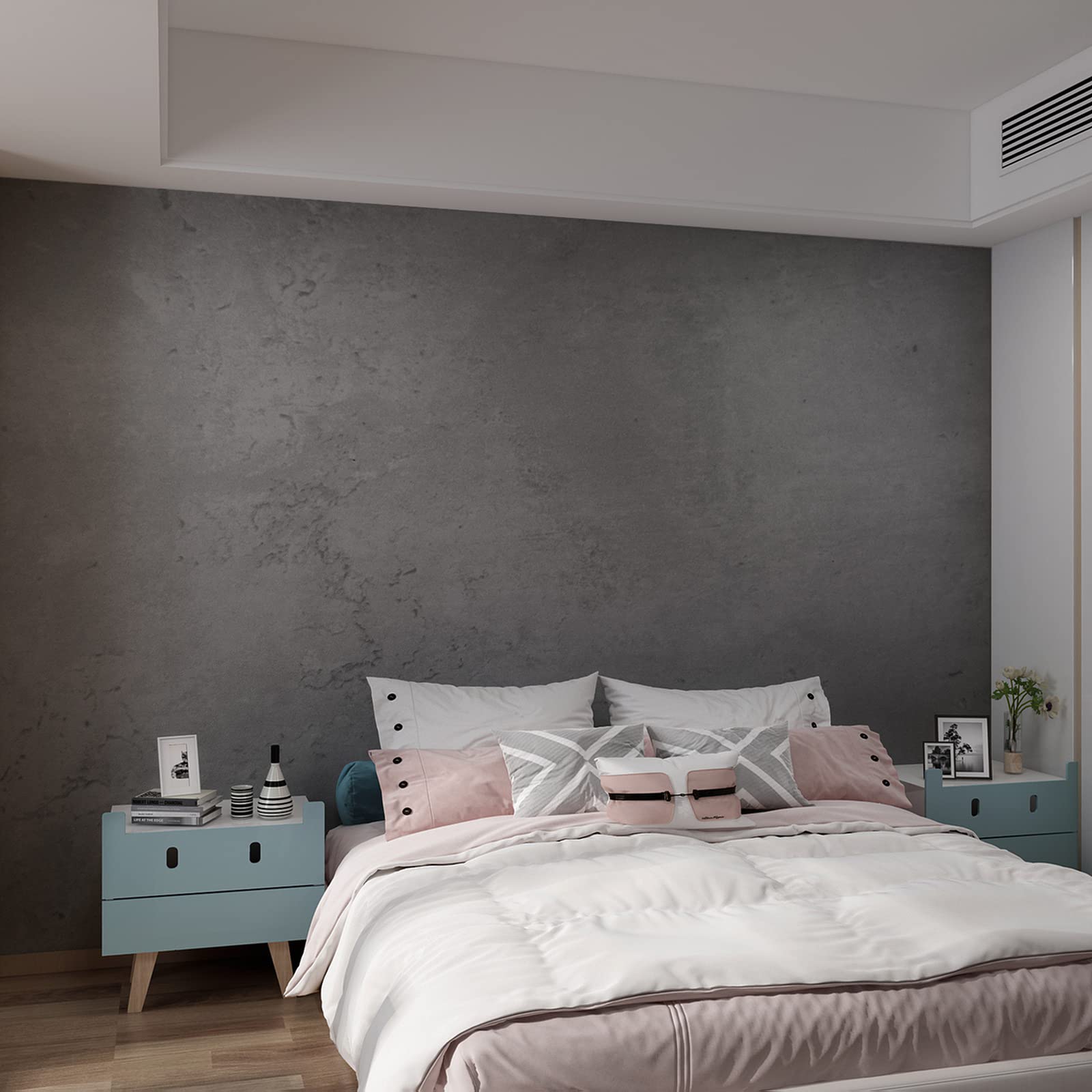 3yecao concrete wallpaper textured matte finish adds realistic depth