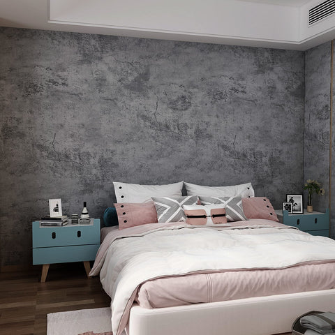 3yecao cracked-concrete blue-grey wall for a durable waterproof accent.