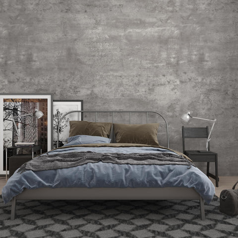 3yecao grey concrete wallpaper roll for durable, easy to install walls.