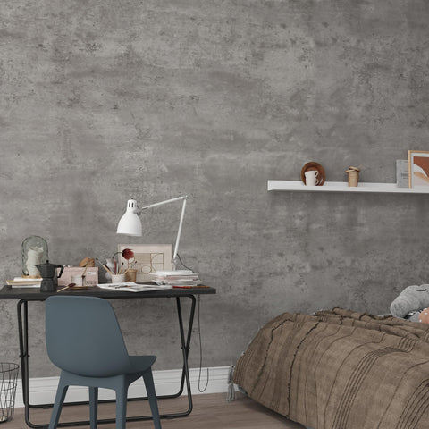3yecao matte texture concrete wallpaper with realistic cement look.