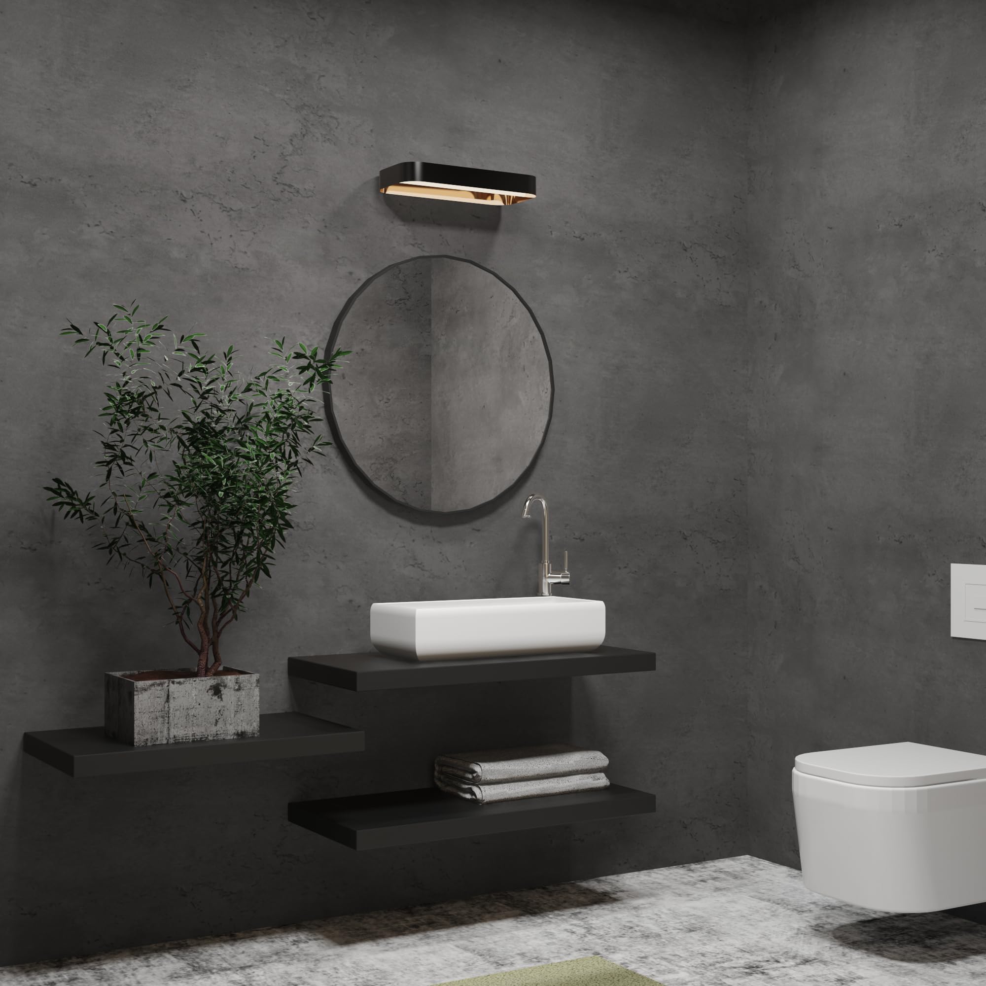 3yecao waterproof concrete wallpaper suitable for kitchens and bathrooms