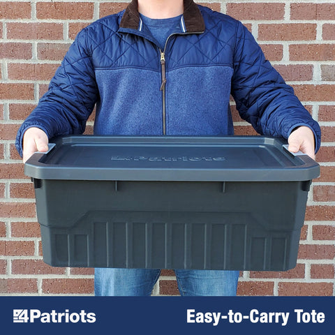 4Patriots 25-year shelf life—reliable emergency storage in any closet.