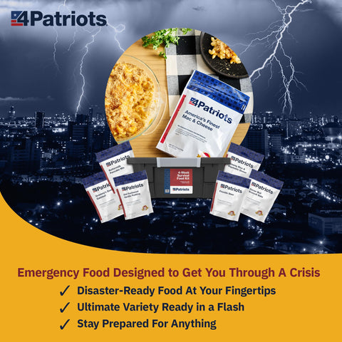 4Patriots America's Finest Mac-and-Cheese meal—comforting dinner option in a crisis.