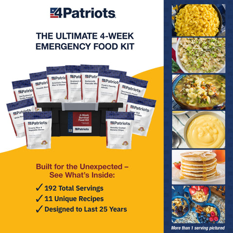 4Patriots Grammy's Sweet Oatmeal meal pouch—comforting breakfast option during outages.