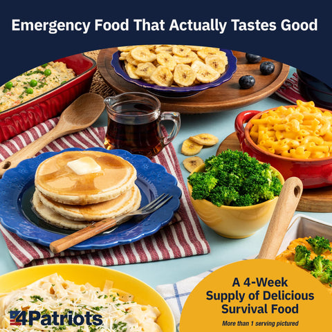 4Patriots 11 unique survival meals—variety to suit different tastes during emergencies.