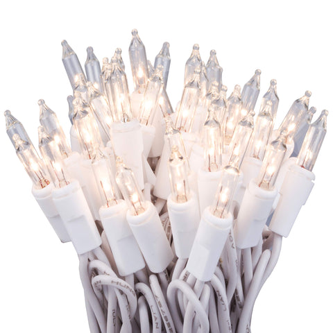 612 Vermont 100 clear lights on white wire for versatile indoor or outdoor décor