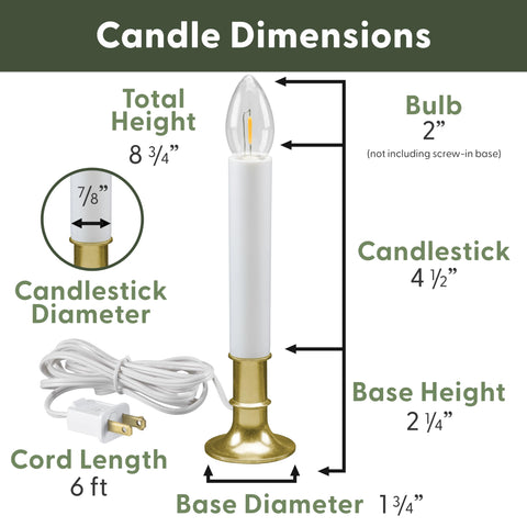 Six-foot lead cord enables flexible placement on windows or sills.