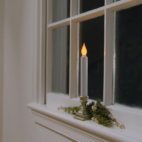 612 Vermont durable plastic window candle resists breaks for long-lasting display