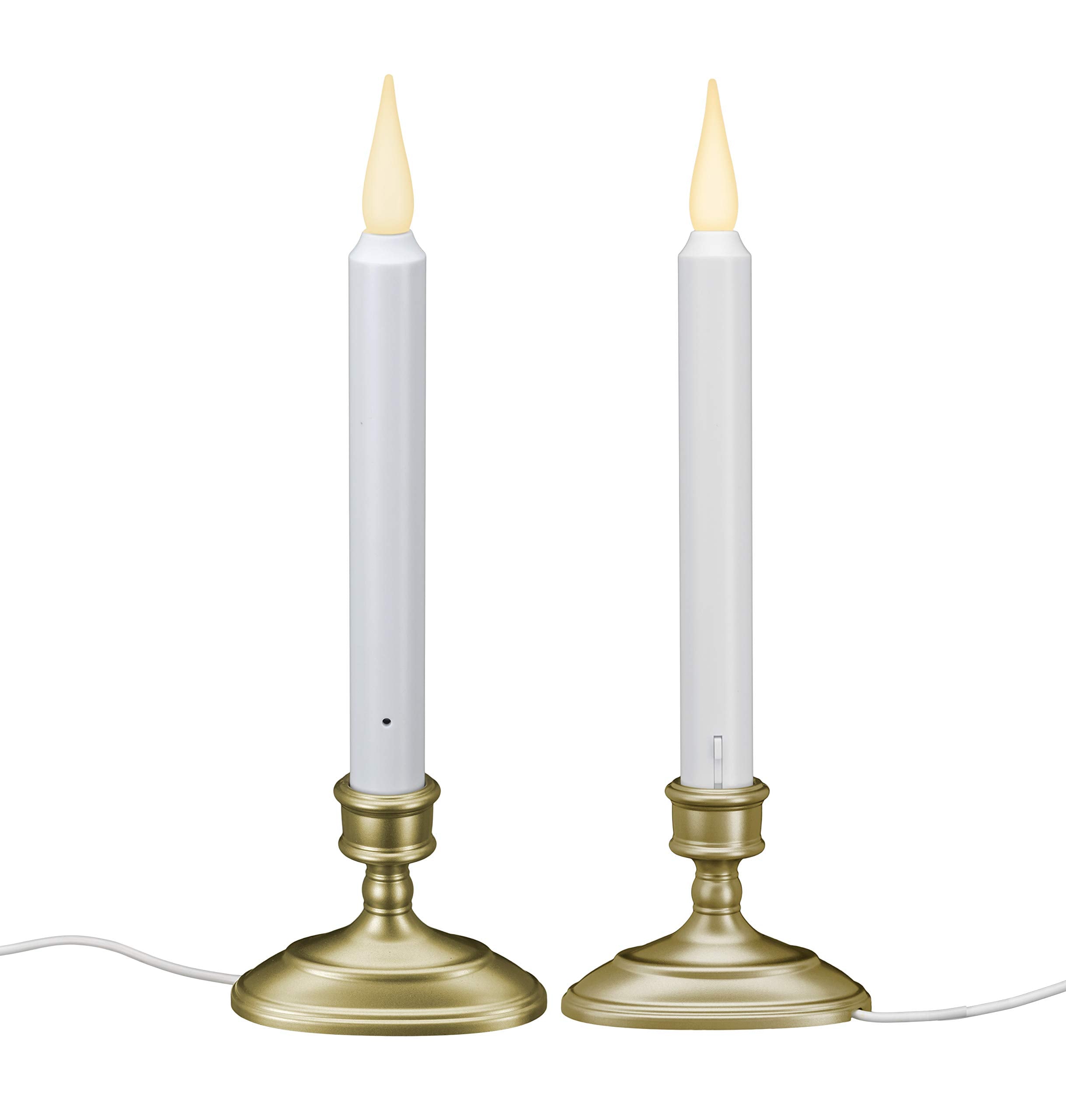 612 Vermont LED window candle with sensor at dusk to dawn for automatic ambiance.