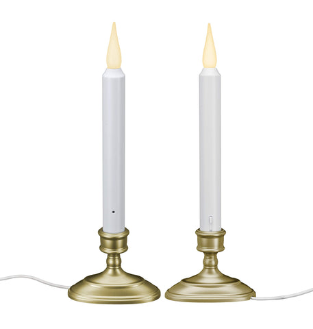612 Vermont LED window candle with sensor at dusk to dawn for automatic ambiance.