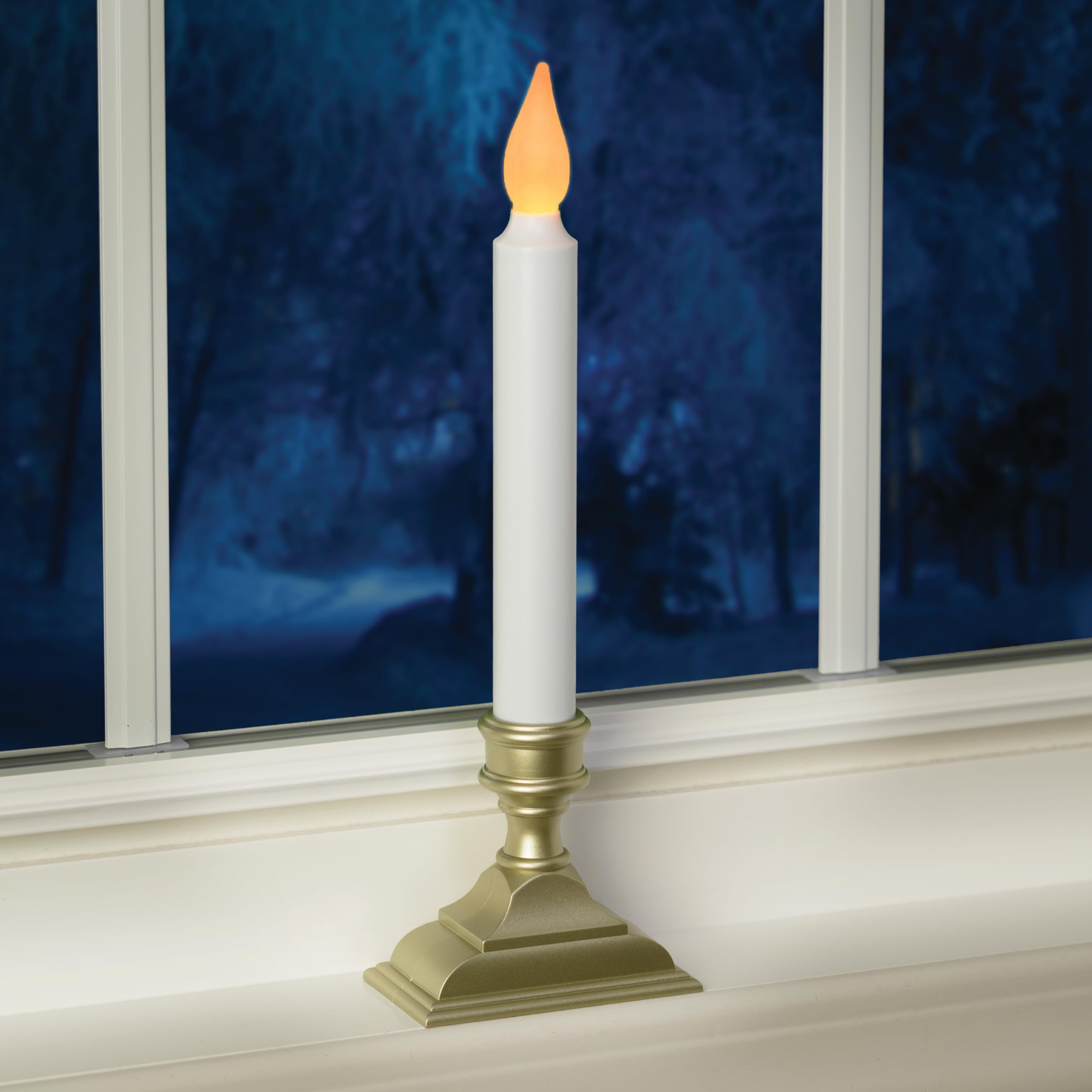 612 Vermont pack of 4 pewter window candles for versatile decor
