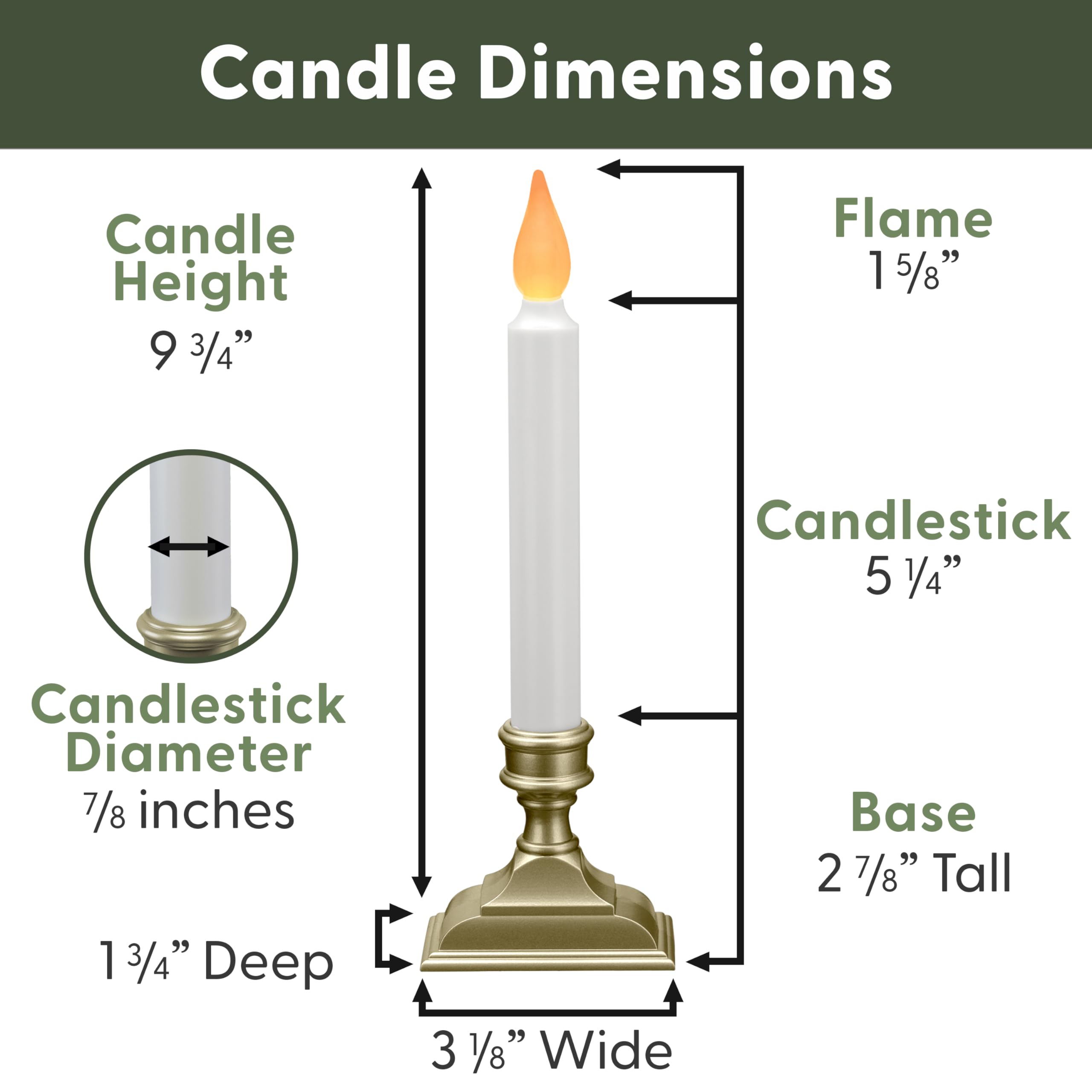 612 Vermont pewter finish window candle with stable base for refined decor