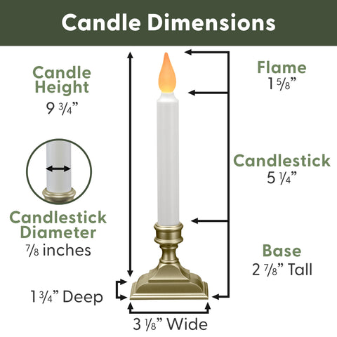 612 Vermont pewter finish window candle with stable base for refined decor
