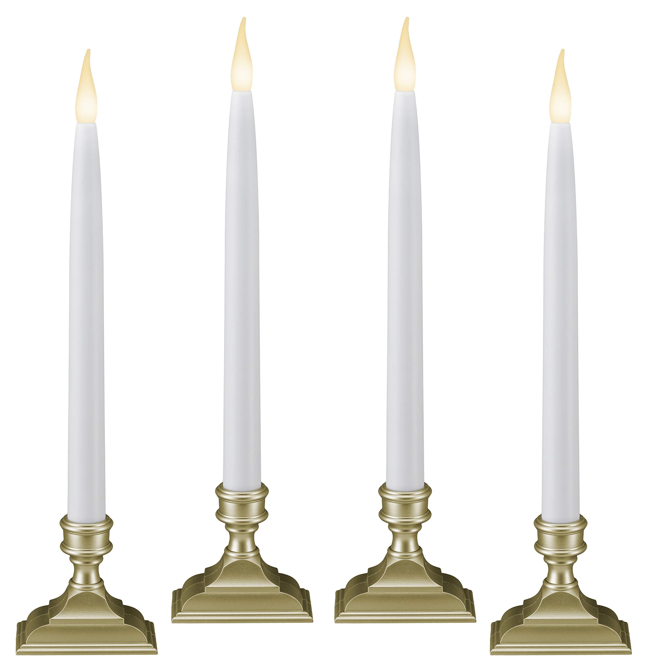 612 Vermont VT-1660P-4 LED taper window candle with realistic flicker