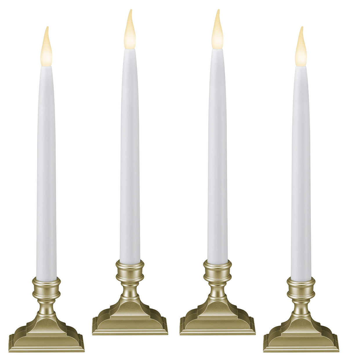 612 Vermont VT-1660P-4 LED taper window candle with realistic flicker