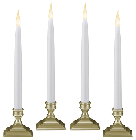 612 Vermont VT-1660P-4 LED taper window candle with realistic flicker