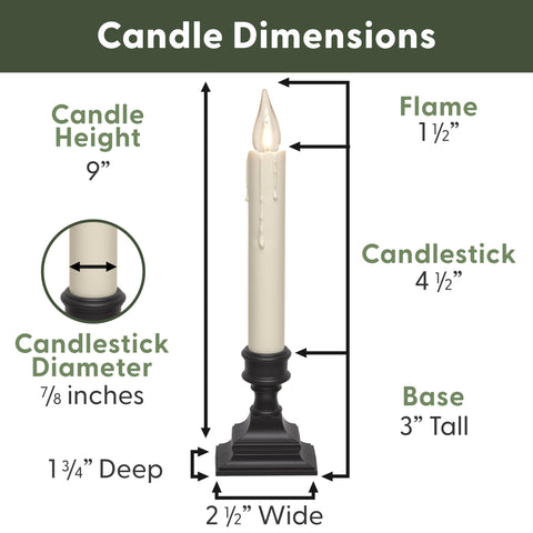 612 Vermont VT-1806A-4 candles offer cord-free installation for versatile window setups.