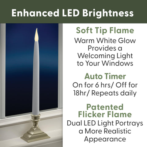 612 Vermont warm white dual LED flame for ambiance
