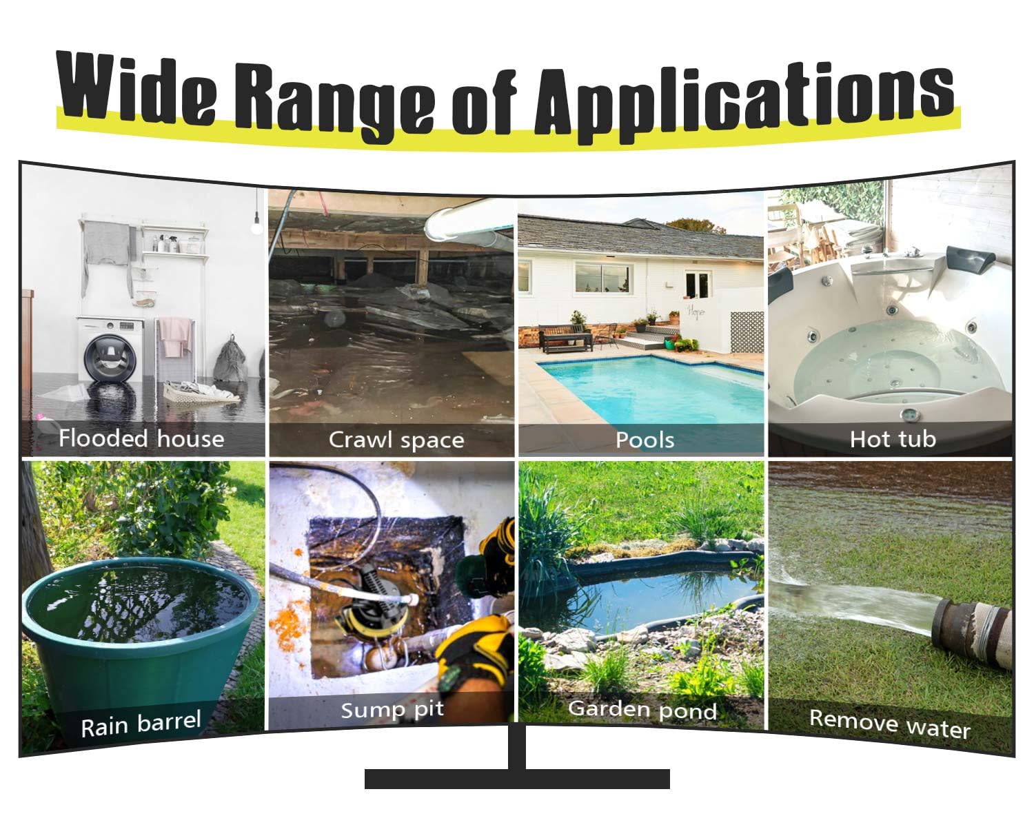 6699 applications include pool draining and basement water management.
