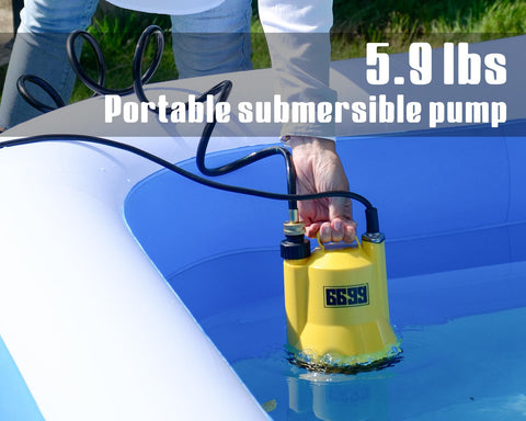 6699 pump with hose adapters for easy hose connections