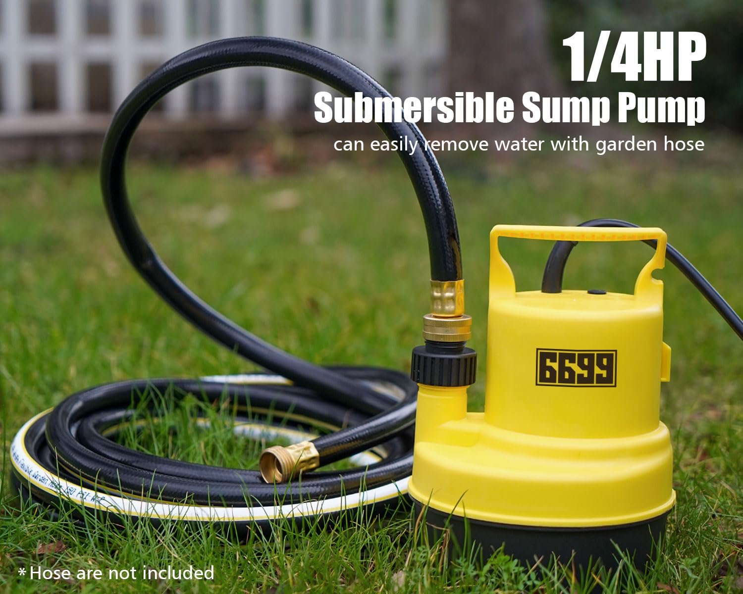6699 submersible sump pump bottom screen filters debris during drainage