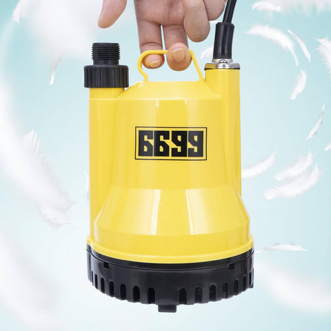 6699 submersible pump in action draining a pool quickly