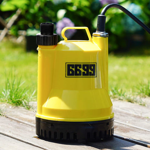 6699 submersible pump used for ponds, pools, and basements