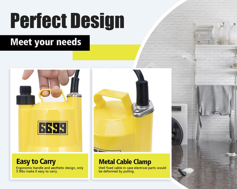 6699 submersible pump with screened inlet preventing solids