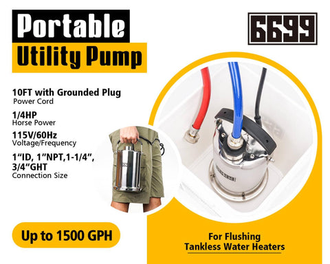 6699 flush kit hoses 6 ft provide flexible reach for safe, mess-free flushing.