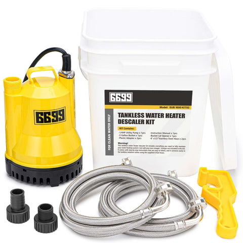 6699 Tankless Flush Kit pump for efficient water heater maintenance