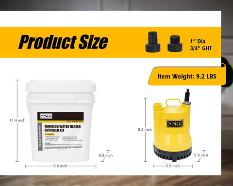 6699 Tankless Flush Kit quick-connect ends for easy setup