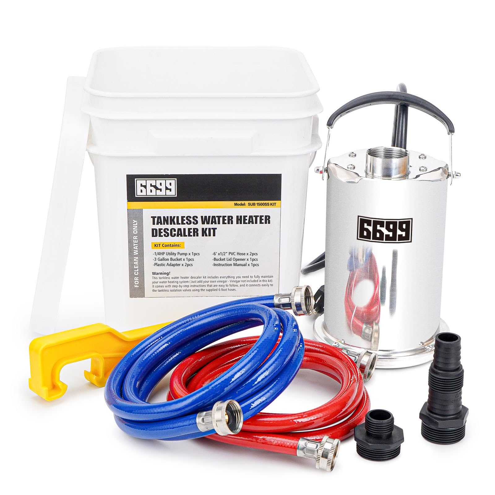 6699 tankless flush kit sump pump; durable, quiet maintenance for easy on-site cleaning.