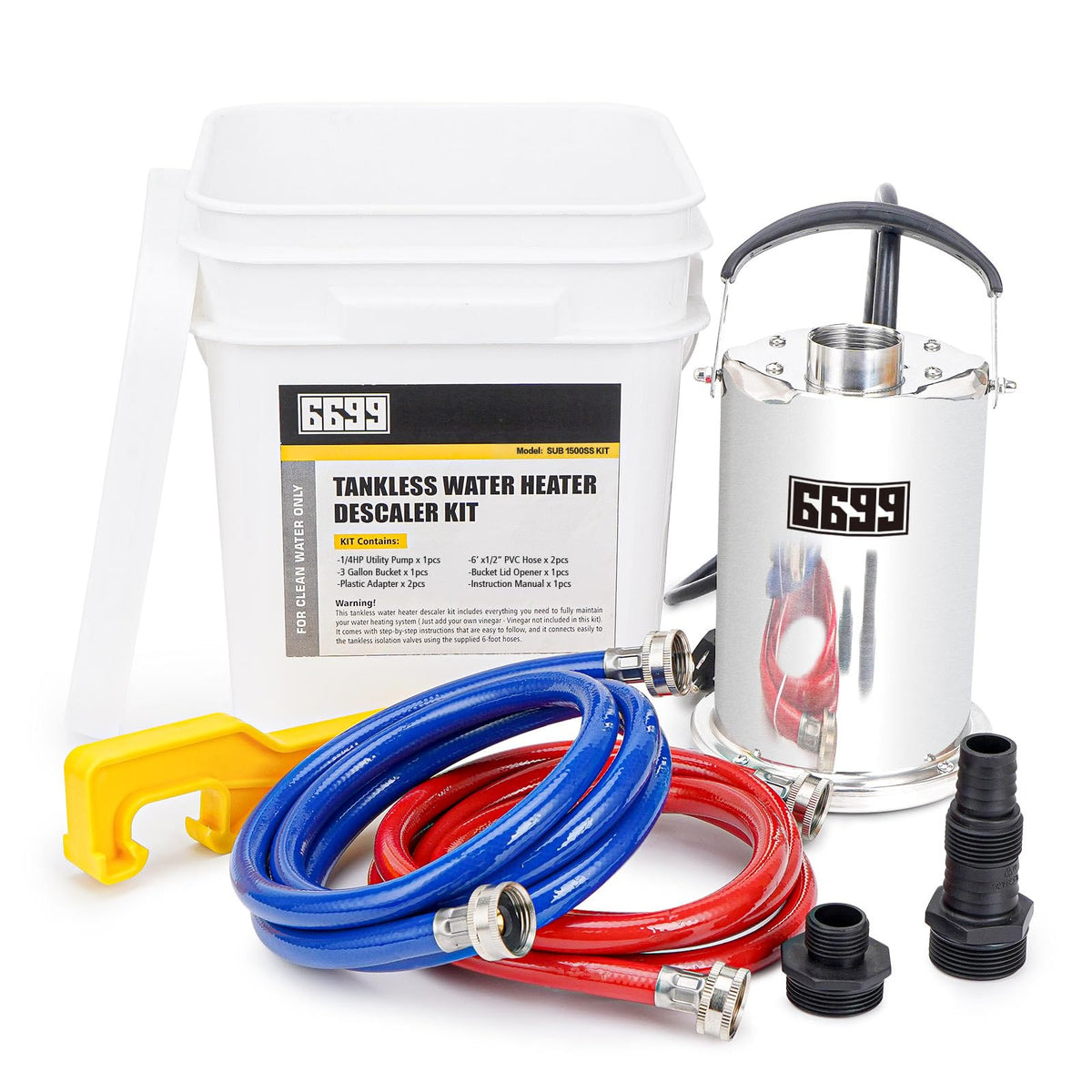 6699 tankless flush kit sump pump; durable, quiet maintenance for easy on-site cleaning.