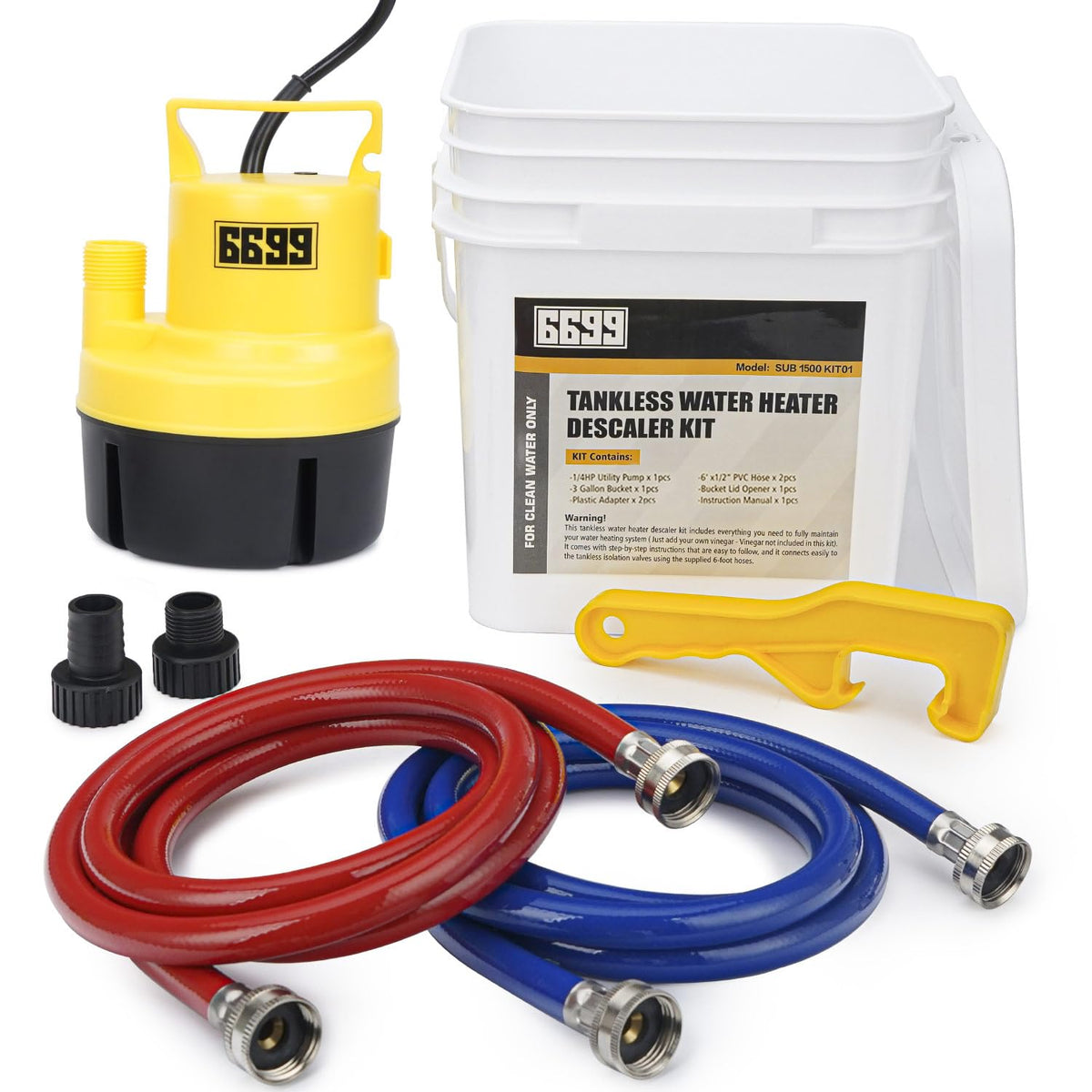 6699 tankless flushing kit main unit for simple home maintenance