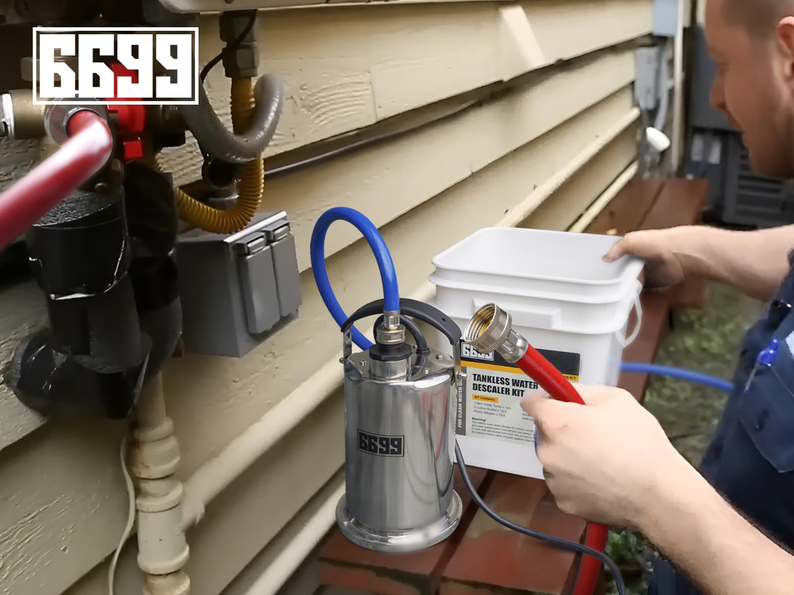 6699 adapters help quick connections to tankless isolation valves.