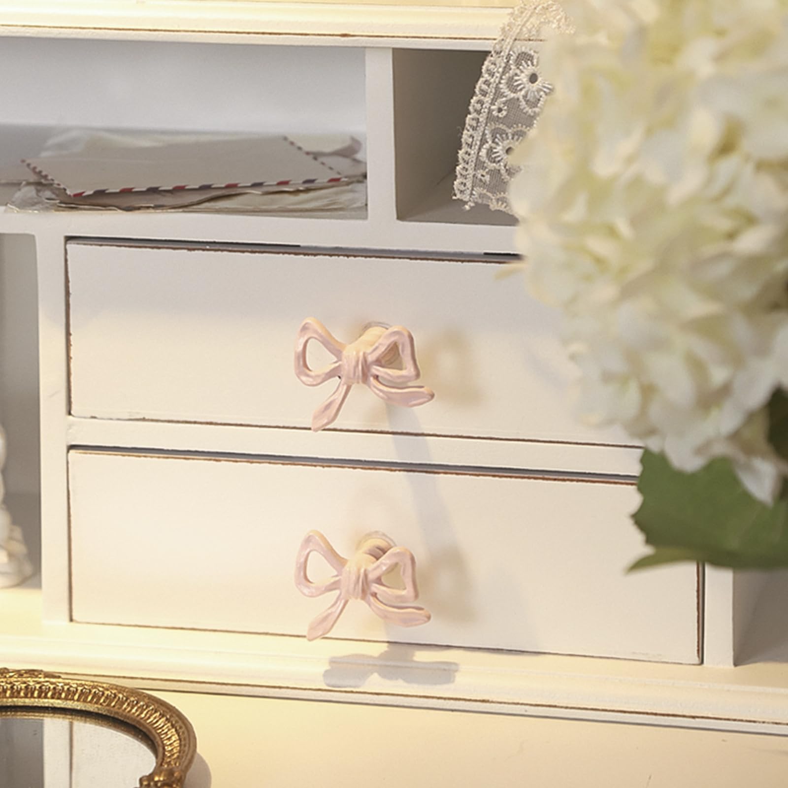 6 Funpop pink bow knob installation screw shows easy setup