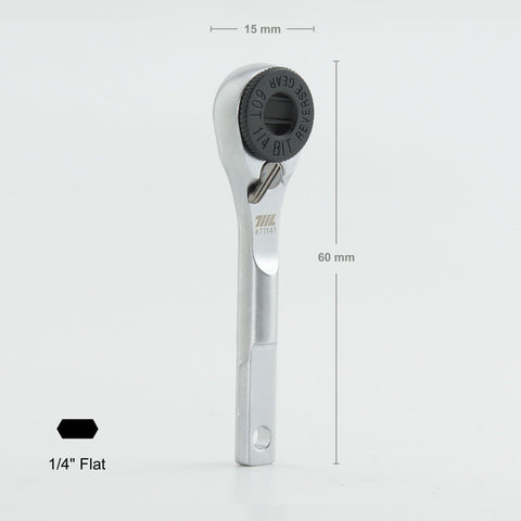 711L EDC wrench with flex head, showing Leatherman compatibility for precise flat-bit fit.