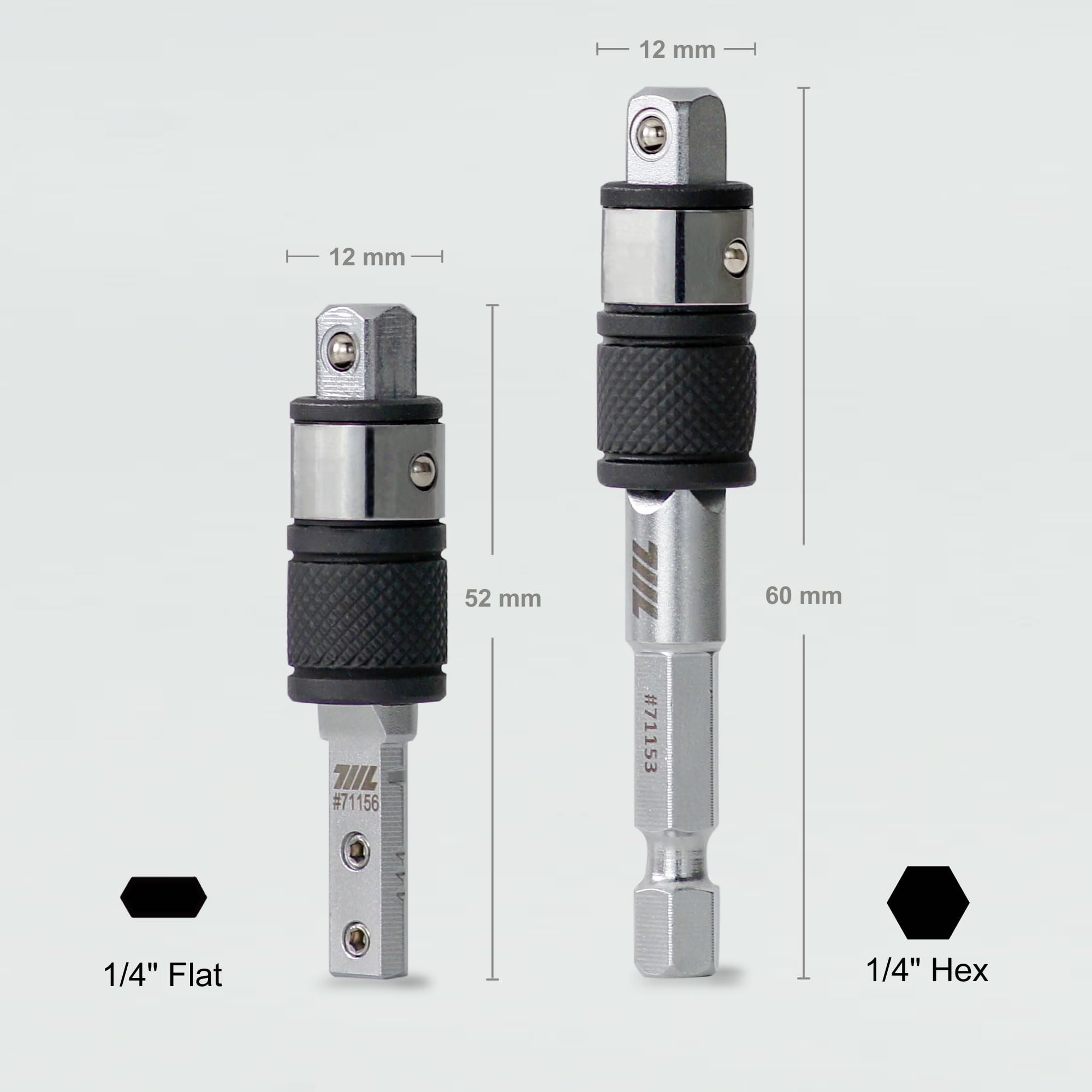 711L flat end extension fits Leatherman adapters securely.