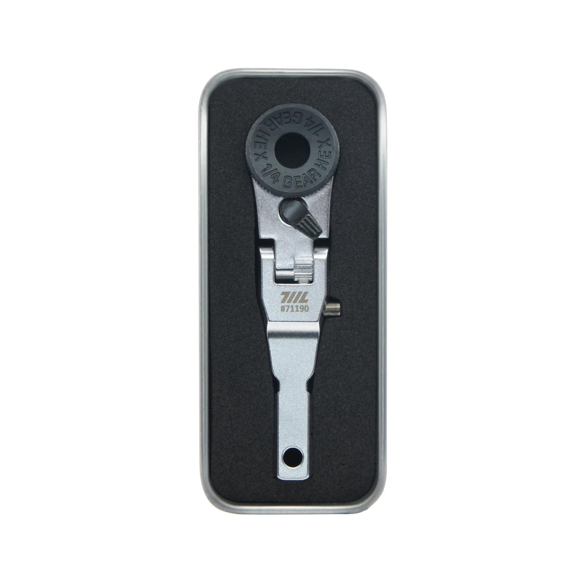 711L flat end flex head wrench shown at an angle for tight space access.