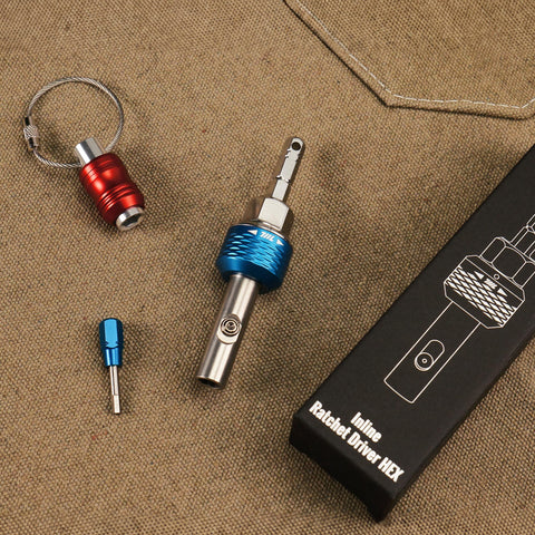 711L inline ratchet driver showing quick-release bit change capability.
