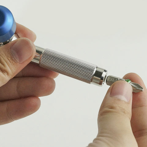 711L Lollipop Bit Driver in stainless steel blue finish for durability.