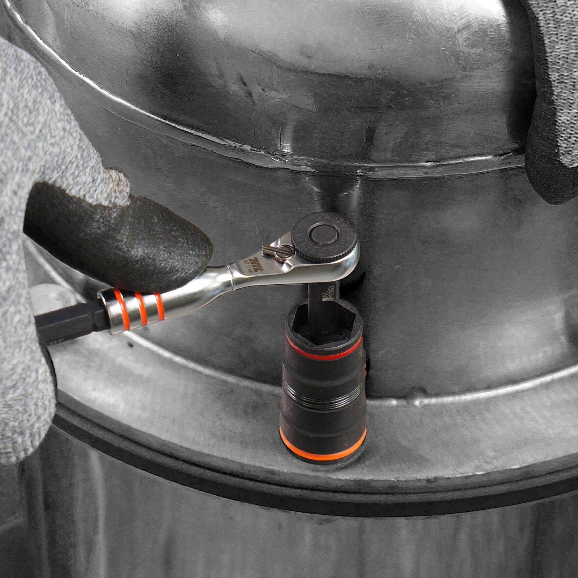 711L mini ratchet wrench duo supports flat and standard bit configurations.