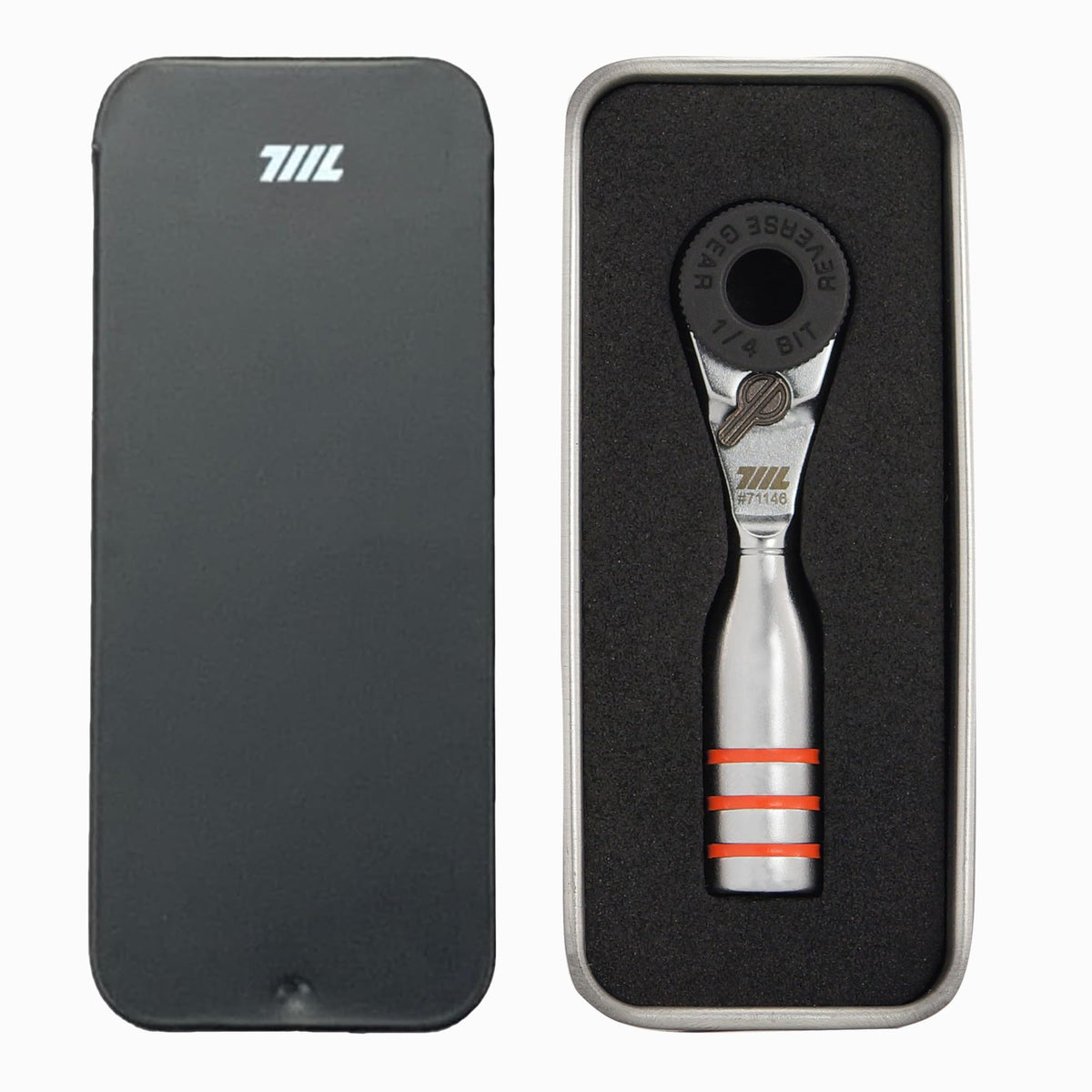 711L mini ratchet wrench duo, compact design for tight spaces and easy handling.