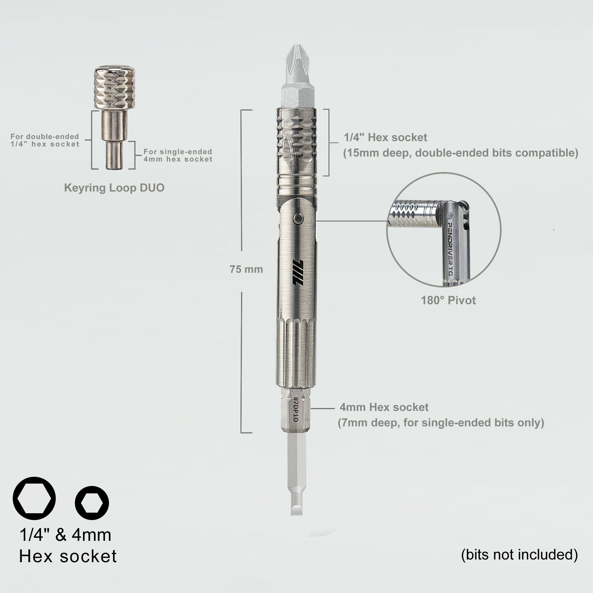 Compact 711L Pen Driver TG fits in a pocket for daily carry.