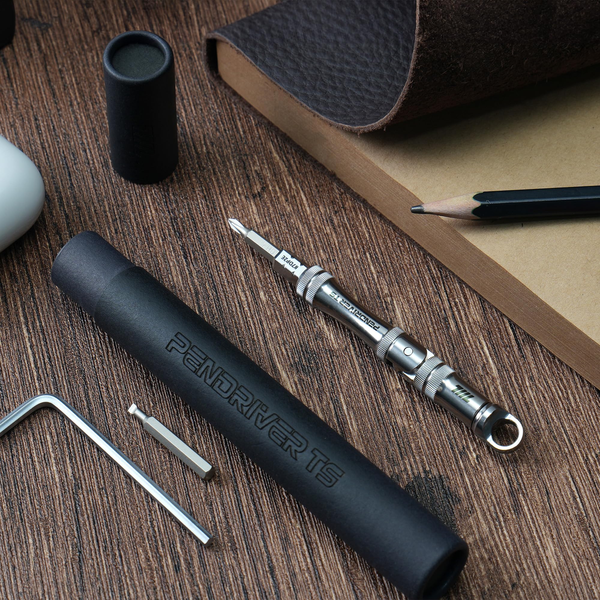 Deep 15mm socket supports double-ended bits for versatile screw types.