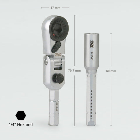 711L quarter inch hex bit compatibility expands tasks in compact package