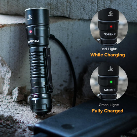 77outdoor Sofirn SK1 1300-lumen stable output for consistent light